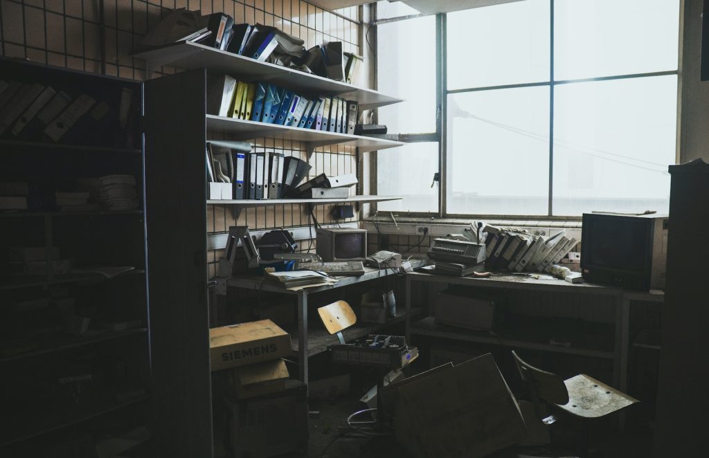 Photo Of An Abandoned Workspace